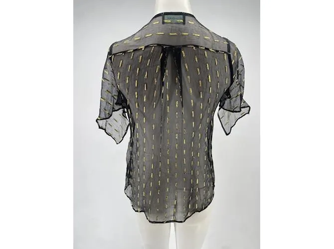 ZADIG & VOLTAIRE Tops Camiseta.Viscosa XS Internacional Negro 